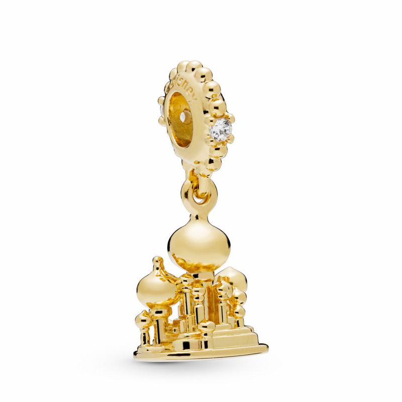 Pandora Disney Agrabah Castle Dangle Charm Gold Egypt TK5432918